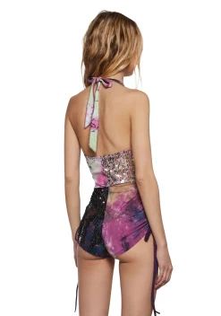 Club Exx Jumpsuits & Rompers|Plus*Endless Horizon Shredded Romper - Tie Dye