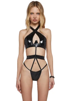 Widow Lingerie*Entangled Lust Vinyl Bodysuit
