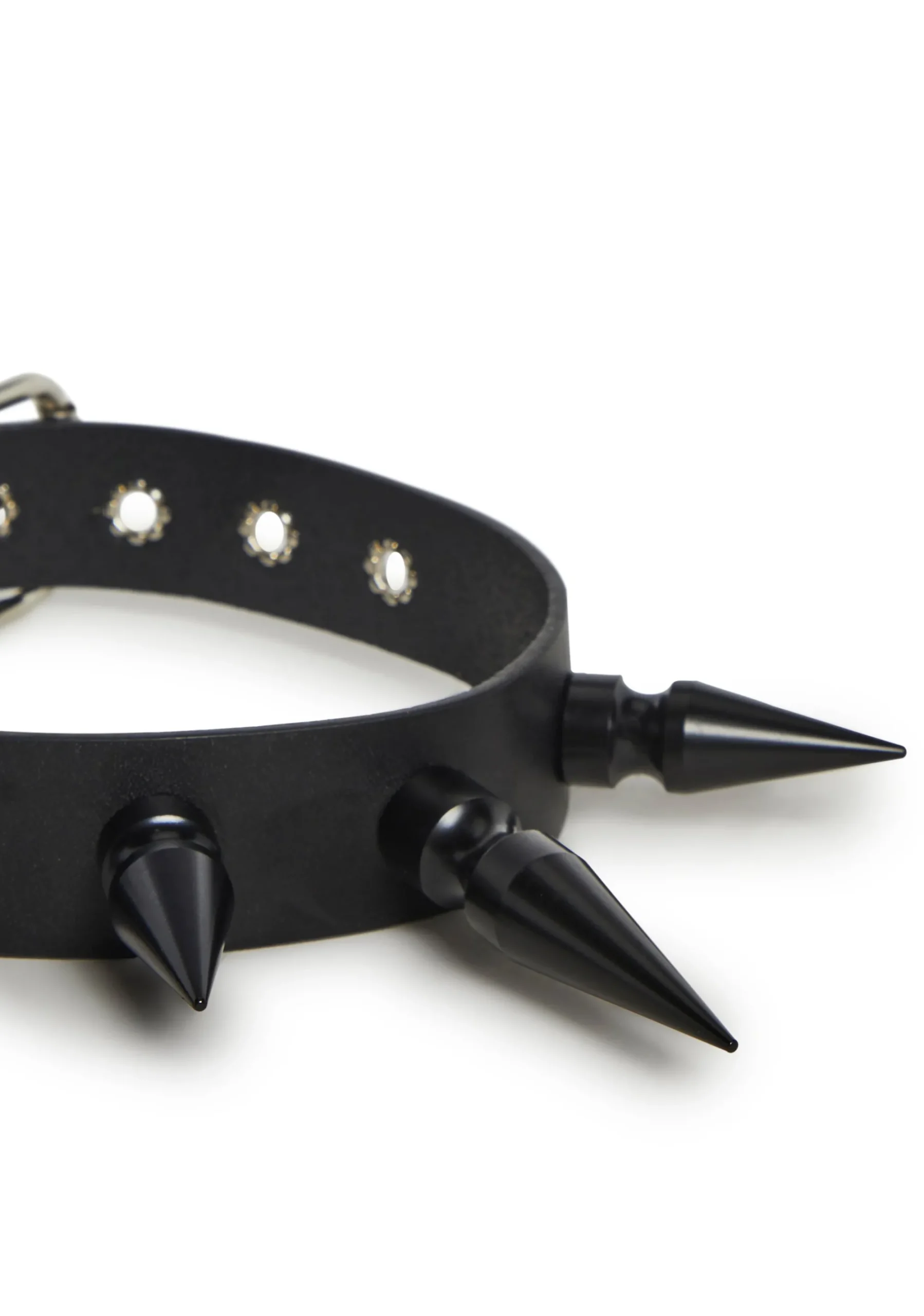 Funk Plus Jewelry*Extra Long Spiked Choker - Black