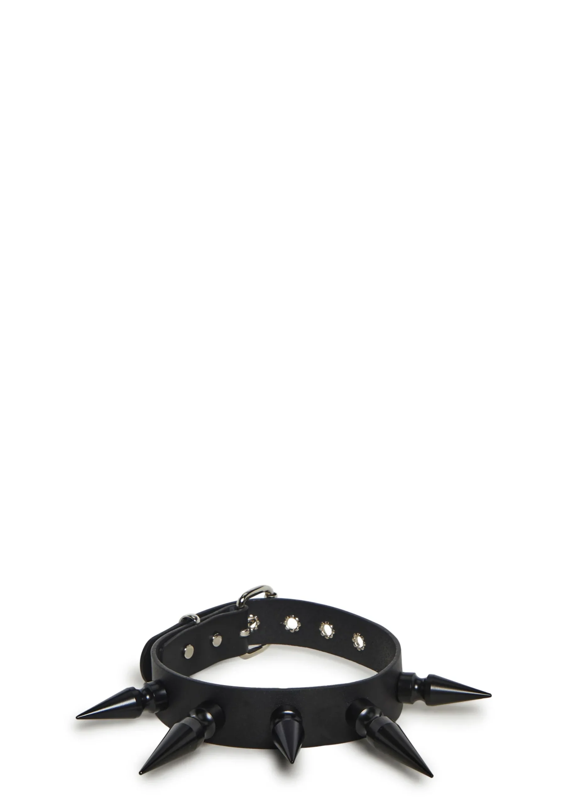 Funk Plus Jewelry*Extra Long Spiked Choker - Black