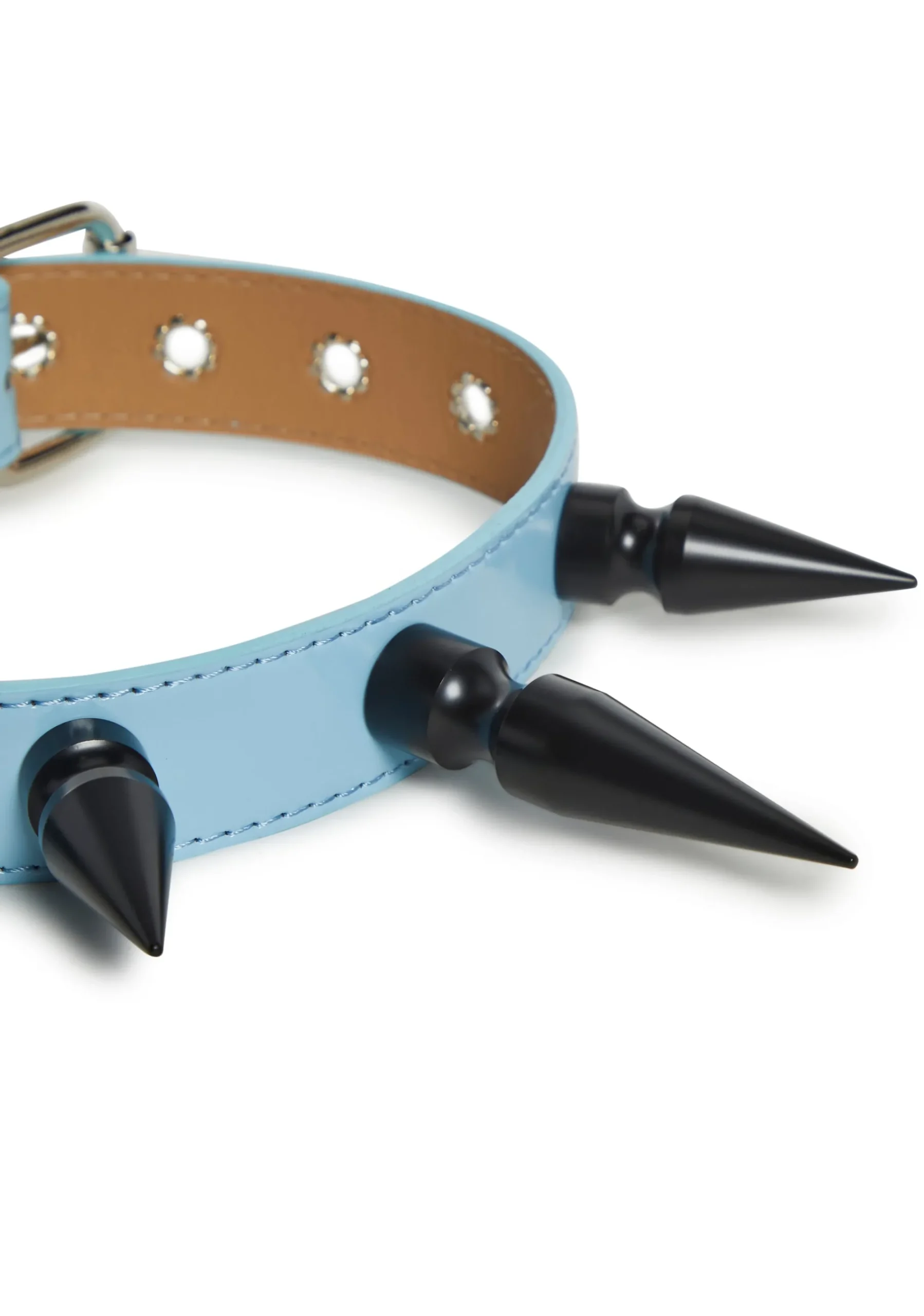 Funk Plus Jewelry*Extra Long Spiked Choker - Blue