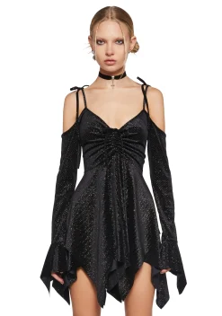 Current Mood Dresses|Plus*F is For Fairies® Handkerchief Dress - Glitter Velour