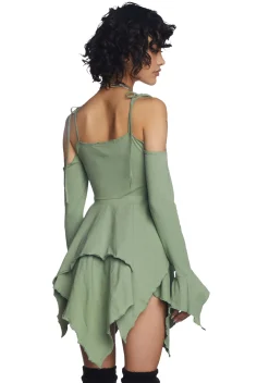 Current Mood Dresses*F is For Fairies Handkerchief Dress - Sage