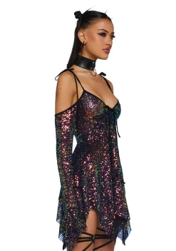 Club Exx Dresses|Plus*F is For Fairies Handkerchief Dress - Sequin