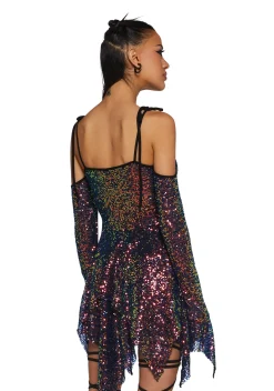 Club Exx Dresses|Plus*F is For Fairies Handkerchief Dress - Sequin