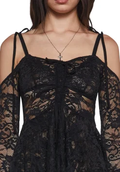 Widow Dresses*F is For Fairies Handkerchief Dress - Black Lace