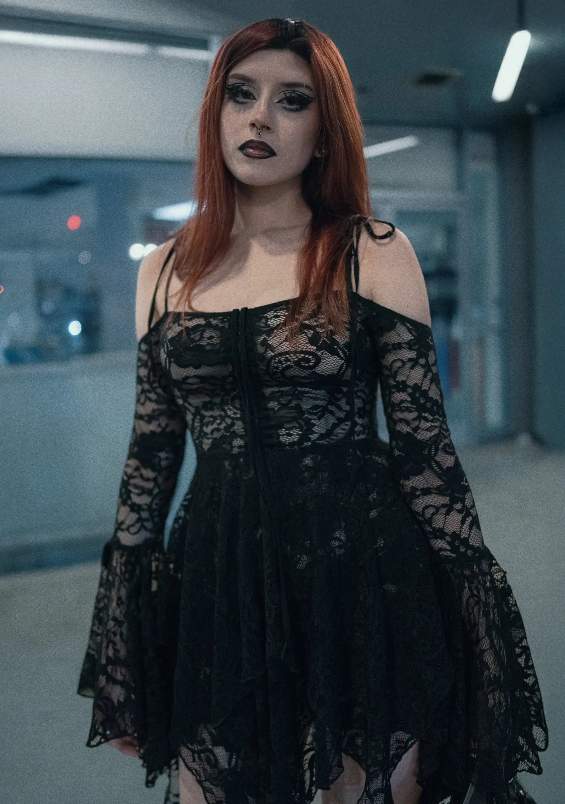 Widow Dresses*F is For Fairies Handkerchief Dress - Black Lace