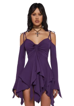 Current Mood Dresses*F is For Fairies Handkerchief Dress - Violet
