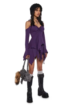 Current Mood Dresses*F is For Fairies Handkerchief Dress - Violet