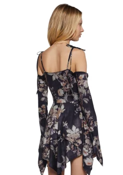 Current Mood Dresses|Plus*F is For Fairies Handkerchief Dress - Spring Floral