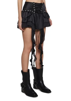 Widow Bottoms|Skirts*Fae Charms Mini Skirt - Black