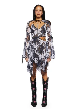 Current Mood Dresses*Fairydust Chronicles Lace Dress & Shrug Set- Floral