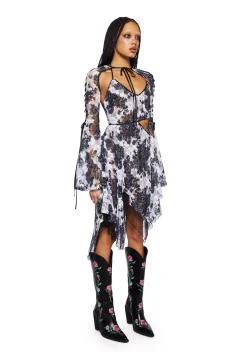 Current Mood Dresses*Fairydust Chronicles Lace Dress & Shrug Set- Floral