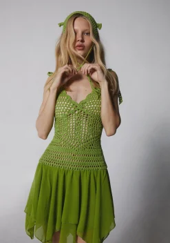 Dolls Kill x Shrek Dresses*Fairytale Misfit Crochet Dress Set