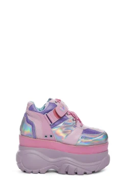 Sugar Thrillz Platforms|Sneakers*Fairywalker Platform Sneakers - Holographic