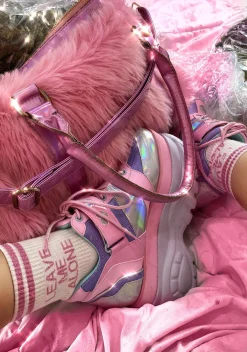 Sugar Thrillz Platforms|Sneakers*Fairywalker Platform Sneakers - Holographic