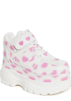 Sugar Thrillz Platforms|Sneakers*Fairywalker Platform Sneakers - White/Pink