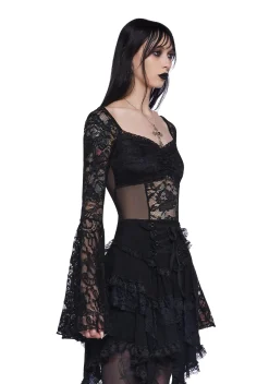 Widow Tops*Fallen Angel Lace Top