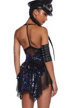 Club Exx Dresses|Mini Dresses*Fantastical Firefly Mini Dress - Black