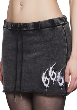 Widow Bottoms|Skirts*Favorite Number Mini Skirt