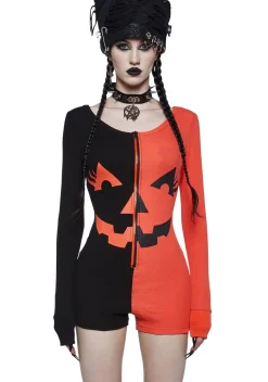 Trickz N' Treatz Jumpsuits & Rompers|Lingerie*Feelin' Hollow Inside Pumpkin Romper