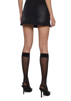 Current Mood Bottoms|Skirts*Feeling Fickle Studded Denim Skort