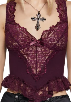 Widow Tops|Plus*Festival Ready Lace Tank