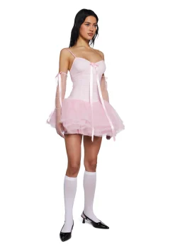 Sugar Thrillz Dresses|Plus*Festive Realm Glitter Dress And Gloves Set