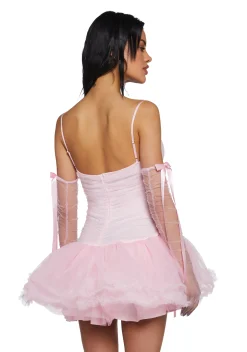 Sugar Thrillz Dresses|Plus*Festive Realm Glitter Dress And Gloves Set