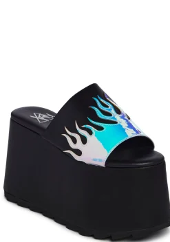 Y.R.U. Platforms|Sandals*Flame Platform Sandals