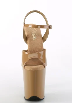 Pleaser Sandals*Flamingo-809 Ankle Strap Platform Sandals - Brown