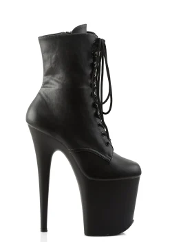 Pleaser Boots*Flamingo-1020 Lace-Up Ankle Boots - Matte