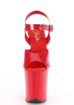 Pleaser Sandals*Flamingo-808 Platform Strap Sandals - Red