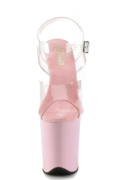Pleaser Heels|Sandals*Flamingo-808 Platform Strap Sandals - Pink
