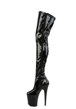 Pleaser Boots|Platforms*Flamingo-3000 Stretch Thigh High Boots