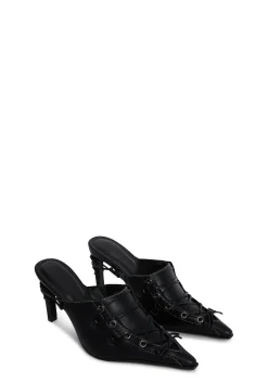 Generation Kiss Heels*Flirty Advice Lace-Up Mules