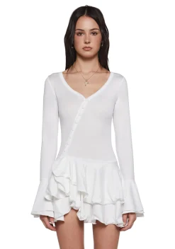 x_Dolls Kill Mini Dresses*Flirty Days Mini Dress - White