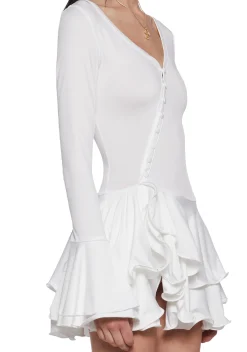 x_Dolls Kill Mini Dresses*Flirty Days Mini Dress - White