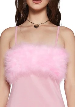 Sugar Thrillz Dresses*Flirty N' Thriving Marabou Dress
