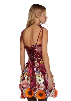 Sugar Thrillz Dresses|Mini Dresses*Floral Dreams Mini Dress - Burgundy