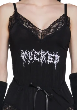 Widow Lingerie|Plus*For Sure Embroidered Teddy