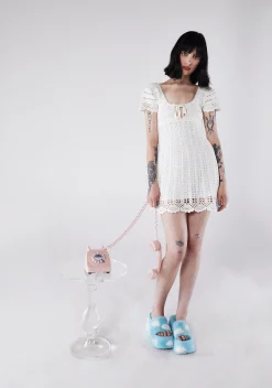 dELiA*s by Dolls Kill Dresses*Found My Happy Crochet Dress - White