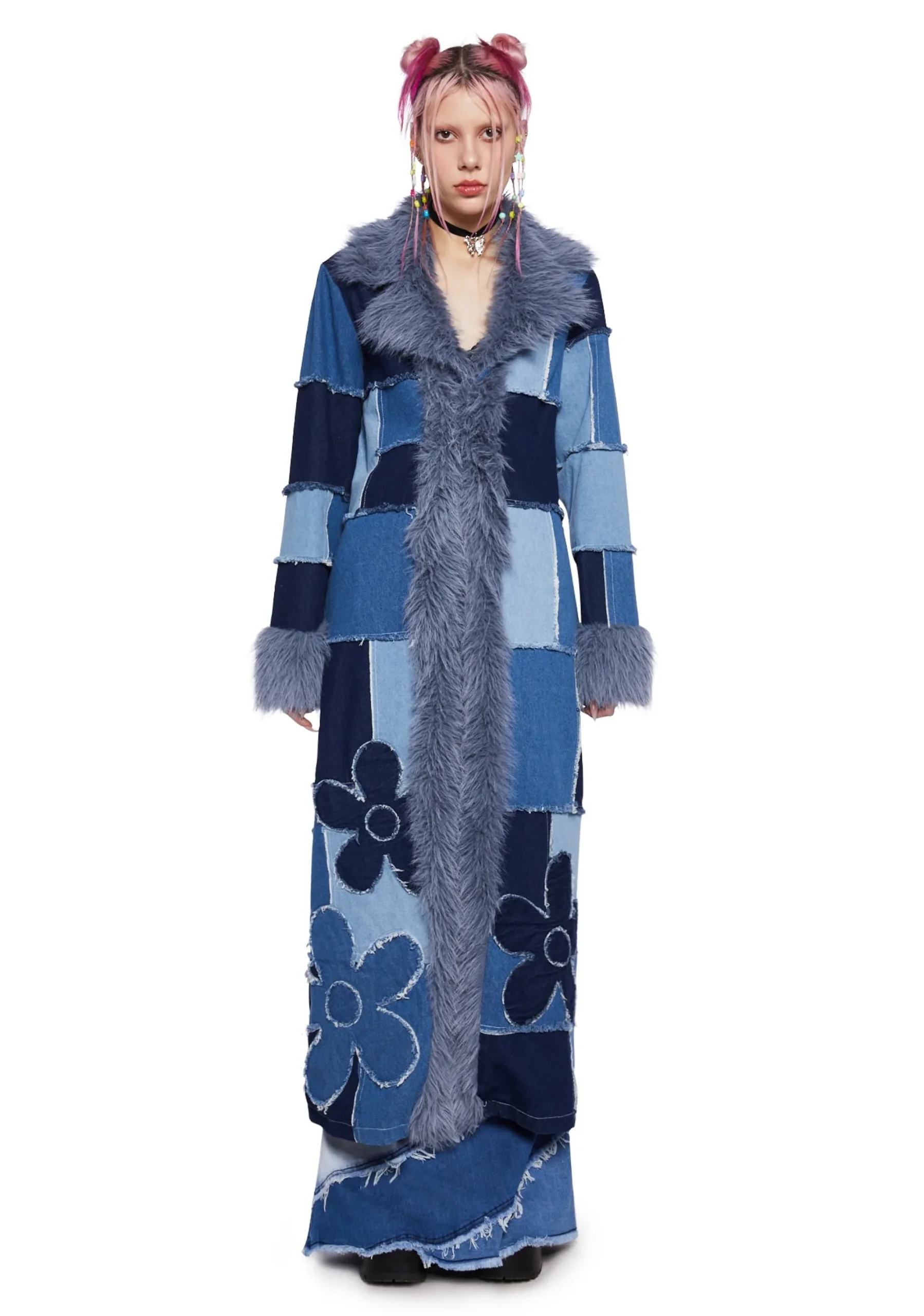 dELiA*s by Dolls Kill Outerwear*Free Luv Nation Colorblock Denim Jacket