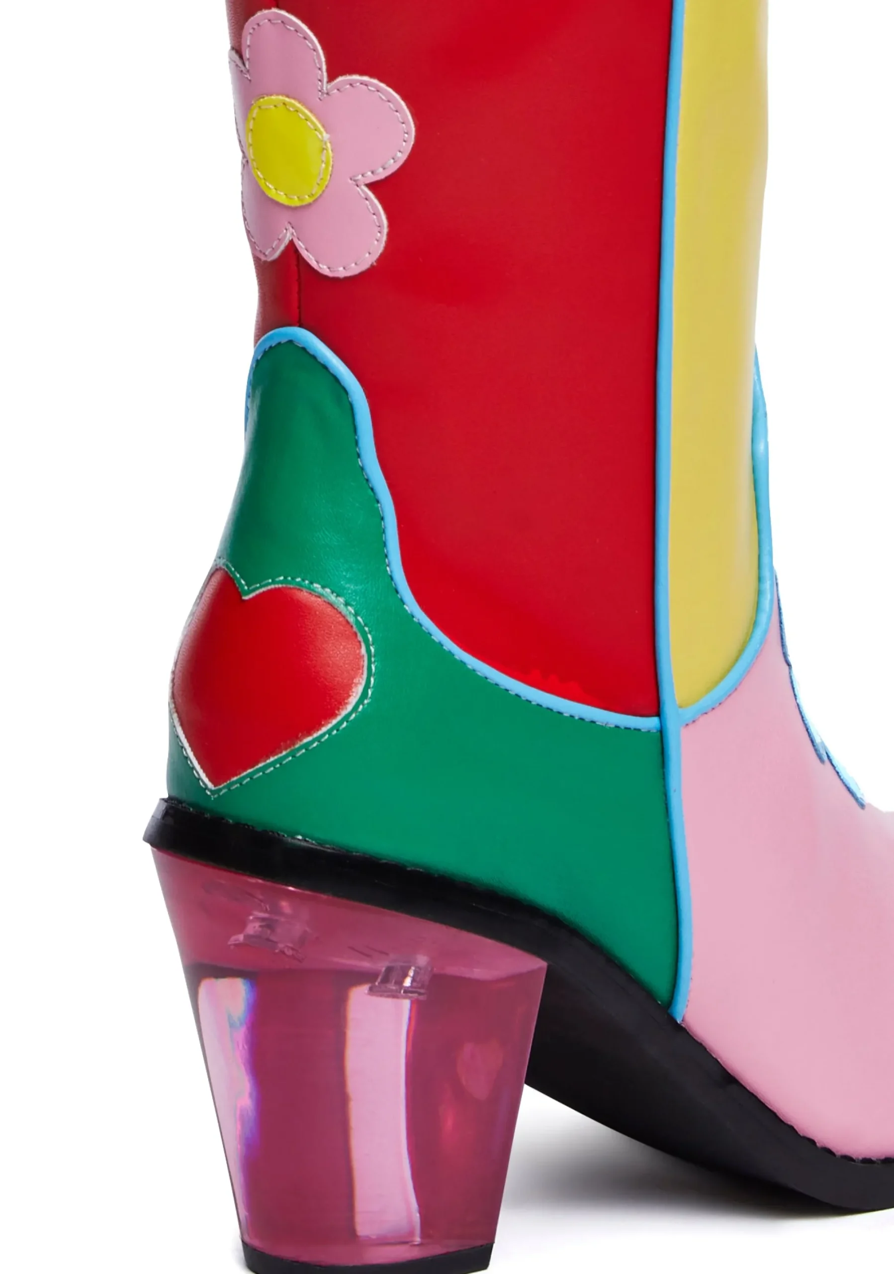 BOY dELiA*s by Dolls Kill Boots|Cowboy Boots*Free Luv Nation Colorblock Cowboy Boots