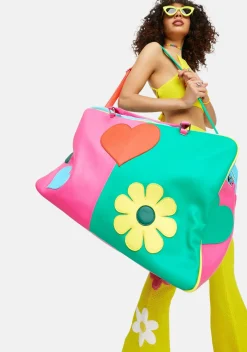 dELiA*s by Dolls Kill Bags*Free Luv Nation Colorblock Giant Weekender