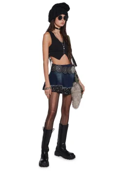 Current Mood Bottoms|Skirts*Free Spirit Edge Mini Skirt