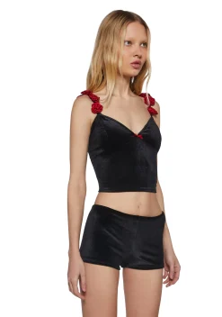 Sugar Thrillz Corsets|Tops*Frosted Rose Corset Top