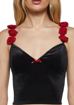 Sugar Thrillz Corsets|Tops*Frosted Rose Corset Top
