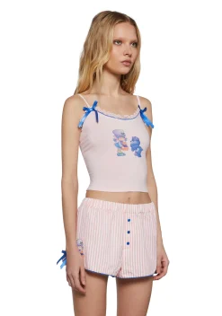 Dolls Kill | Care Bears x Strawberry Shortcake Tops|Plus*Fun And Joy Cami Tank