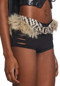 Club Exx Belts & Harnesses*Fun Escape Zebra Belt